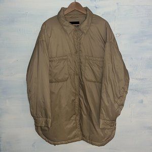 Zara Puffer Shirt Jacket